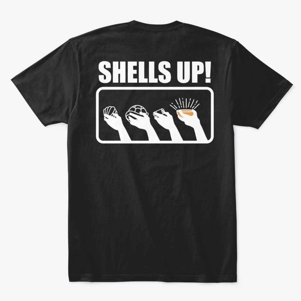 Shells Up!? Kava Bar Tee (Back)