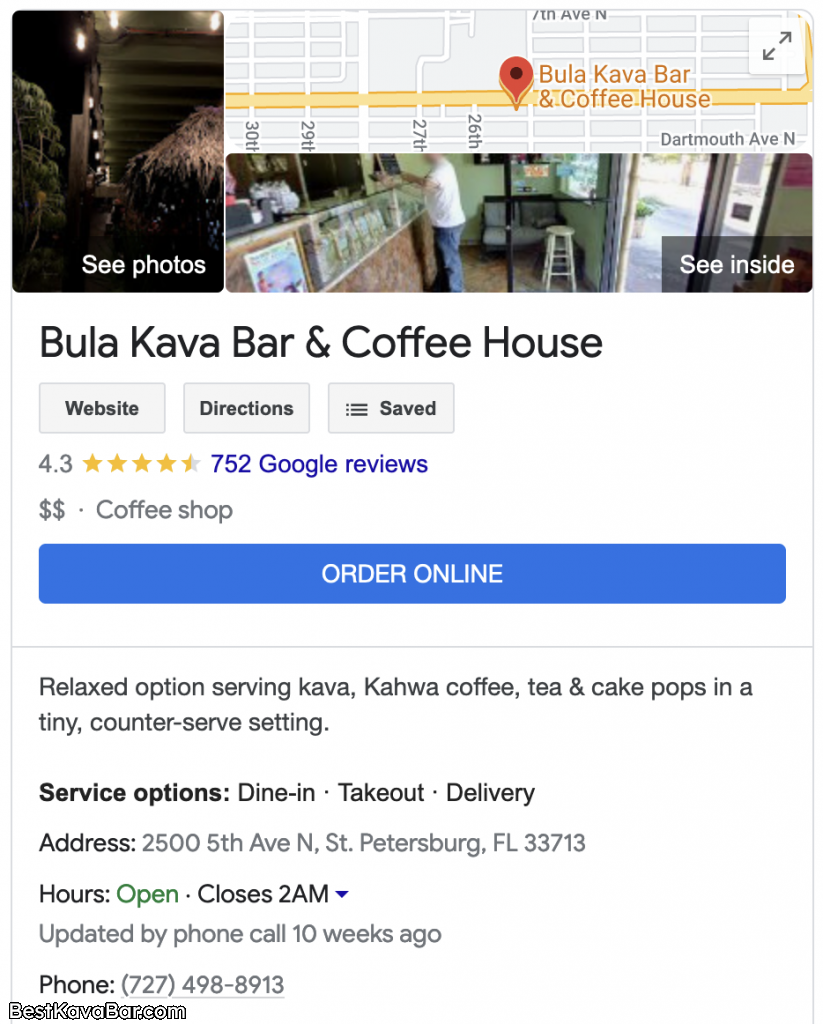 Bula Kava Bar & Coffee House