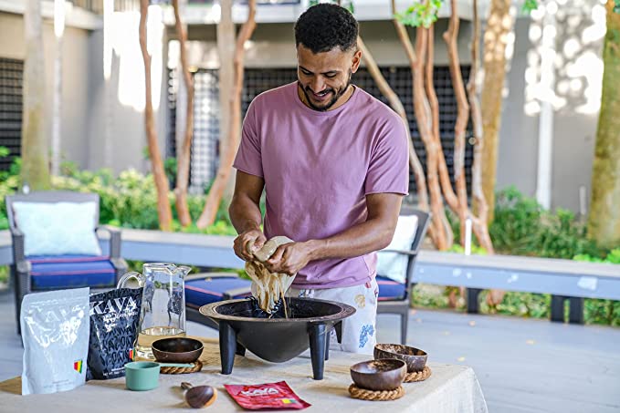Making Kava with Kava Strainer Bag