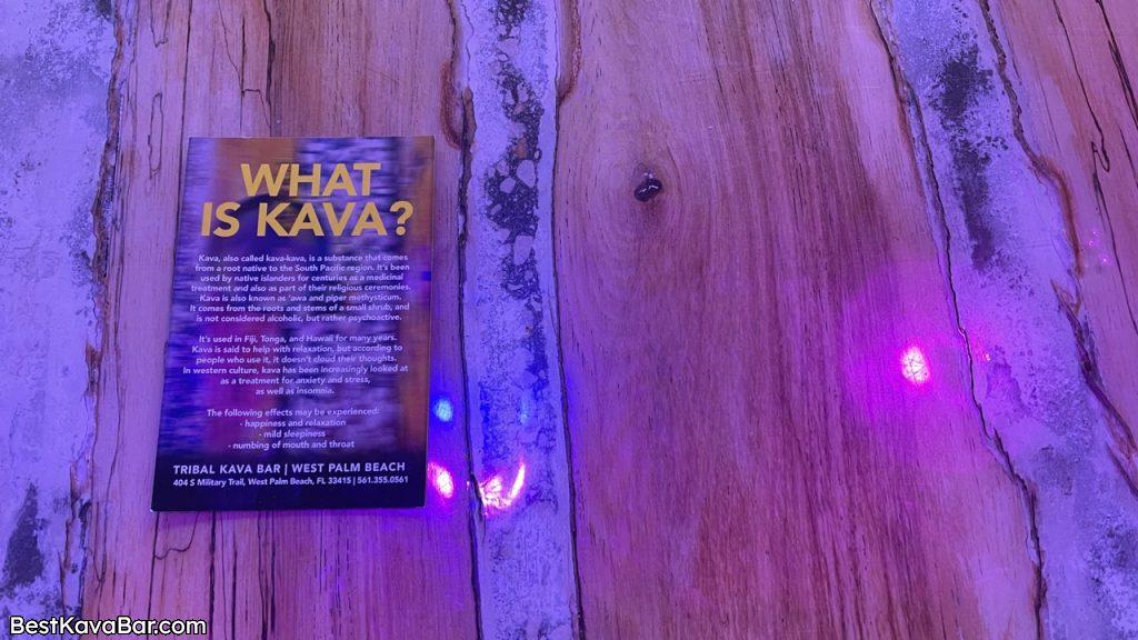 What is Kava Explainer Card (Tribal Kava Bar)